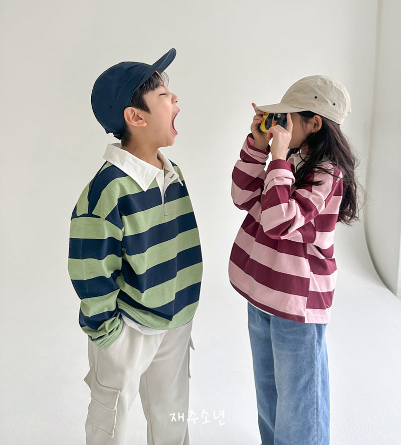 Witty Boy - Korean Children Fashion - #Kfashion4kids - Lauren Collar Tee - 3