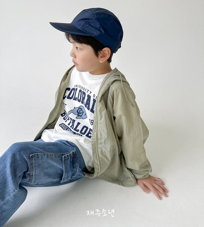 Witty Boy - Korean Children Fashion - #childofig - Natural Cargo Denim Pants - 7