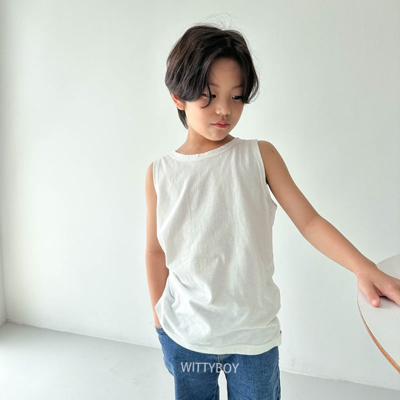 Witty Boy - Korean Children Fashion - #childrensboutique - Inner Sleeveless Tee - 9