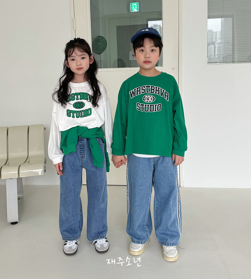 Witty Boy - Korean Children Fashion - #childrensboutique - Teen Denim Pants - 6