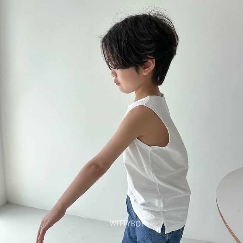 Witty Boy - Korean Children Fashion - #designkidswear - Inner Sleeveless Tee - 10