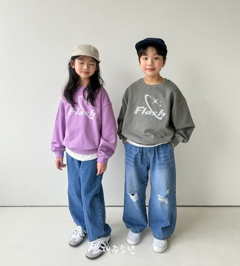Witty Boy - Korean Children Fashion - #kidsshorts - Flash Sweatshirts - 2