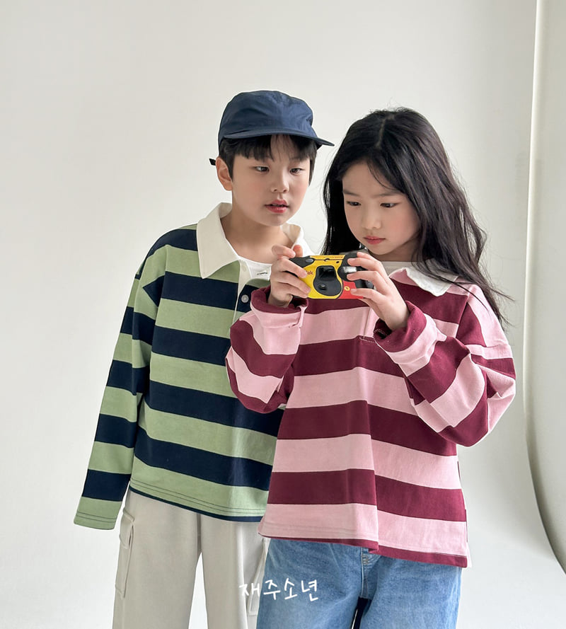Witty Boy - Korean Children Fashion - #kidsstore - Lauren Collar Tee