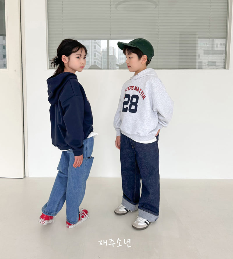 Witty Boy - Korean Children Fashion - #kidsshorts - Shine Cutting Denim Pants - 4