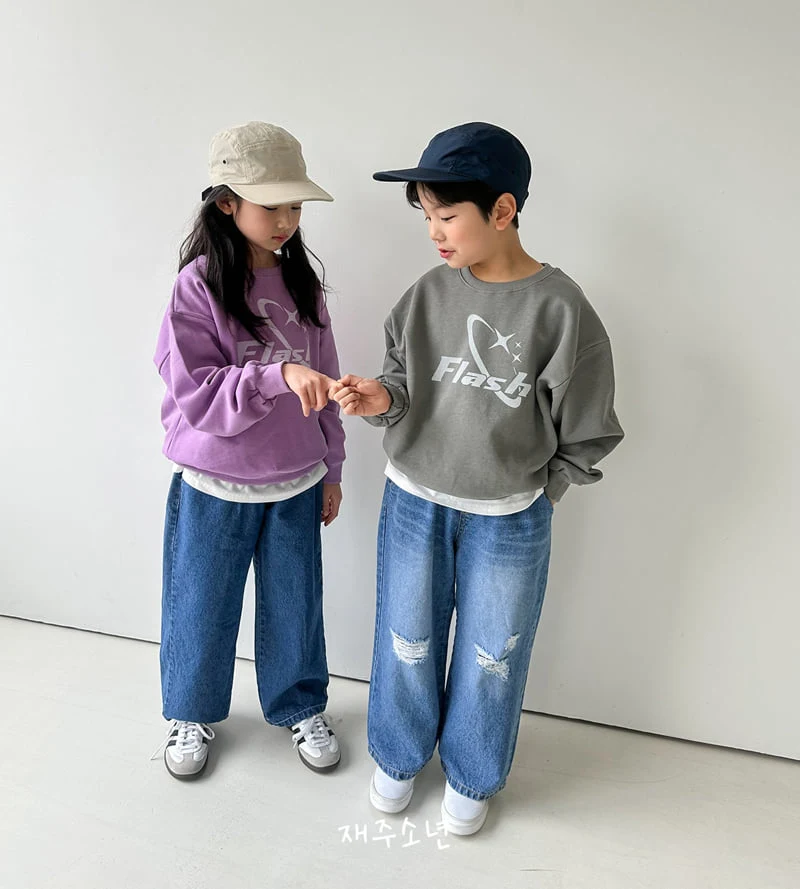 Witty Boy - Korean Children Fashion - #kidsstore - Flash Sweatshirts - 4