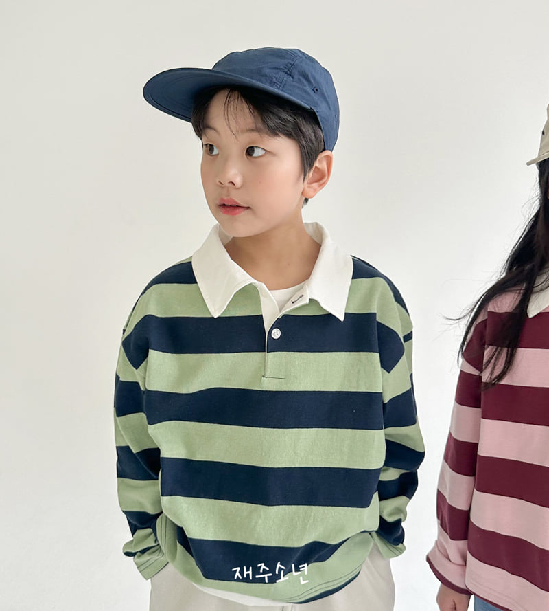 Witty Boy - Korean Children Fashion - #kidzfashiontrend - Lauren Collar Tee - 2