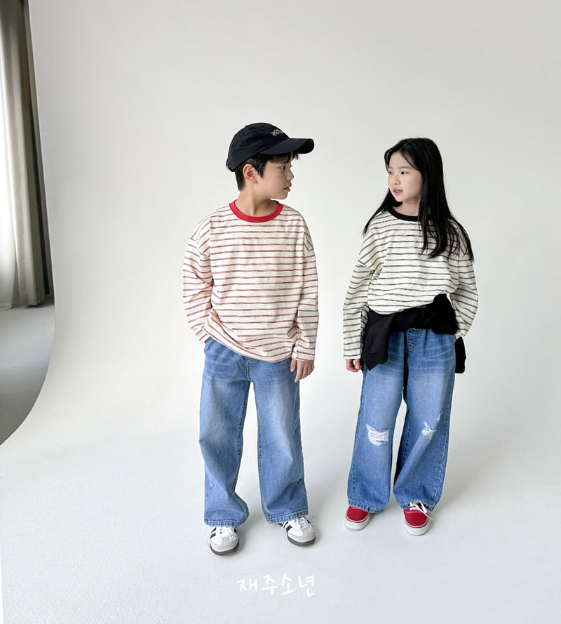 Witty Boy - Korean Children Fashion - #littlefashionista - General Denim Pants - 11