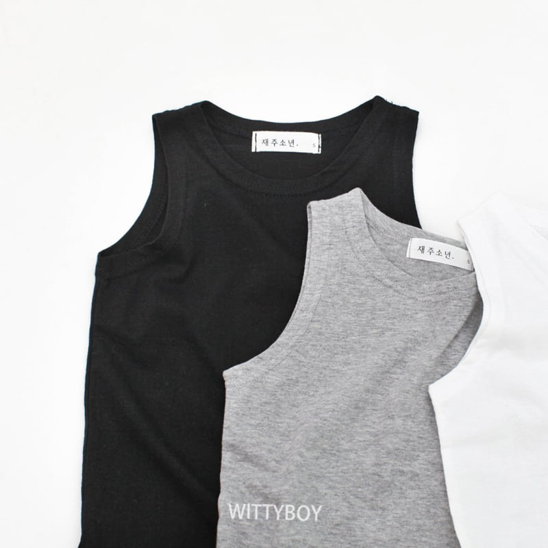 Witty Boy - Korean Children Fashion - #magicofchildhood - Inner Sleeveless Tee - 2