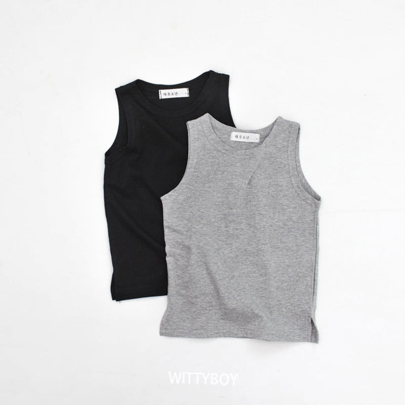 Witty Boy - Korean Children Fashion - #stylishchildhood - Inner Sleeveless Tee - 7