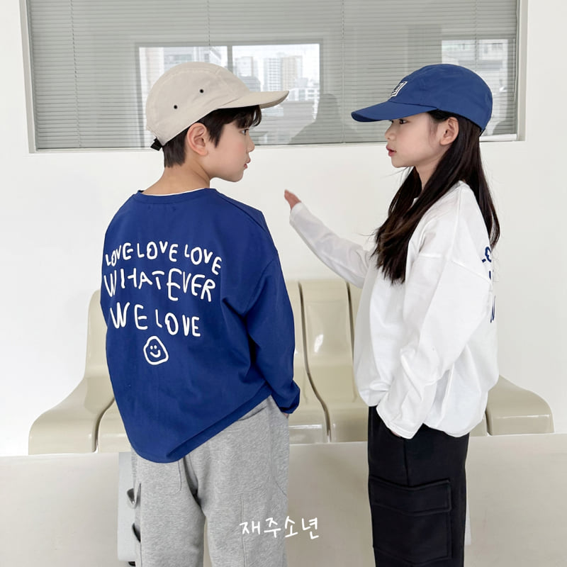 Witty Boy - Korean Children Fashion - #toddlerclothing - Love Love Tee