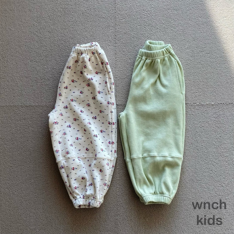 Wnch Kids - Korean Children Fashion - #littlefashionista - Waffle Jogger Pants