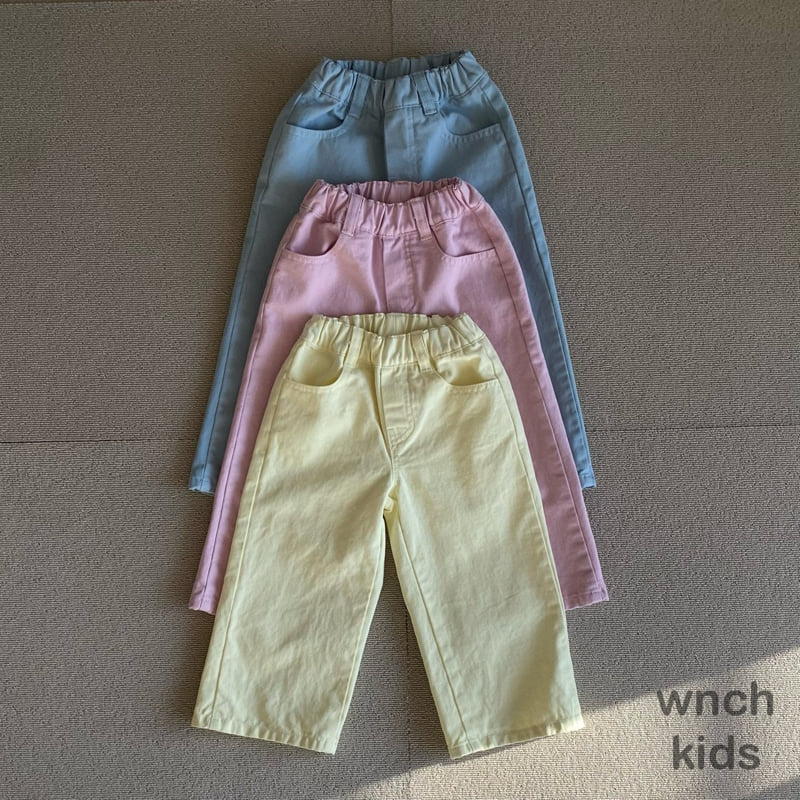 Wnch Kids - Korean Children Fashion - #magicofchildhood - Color Denim Pants