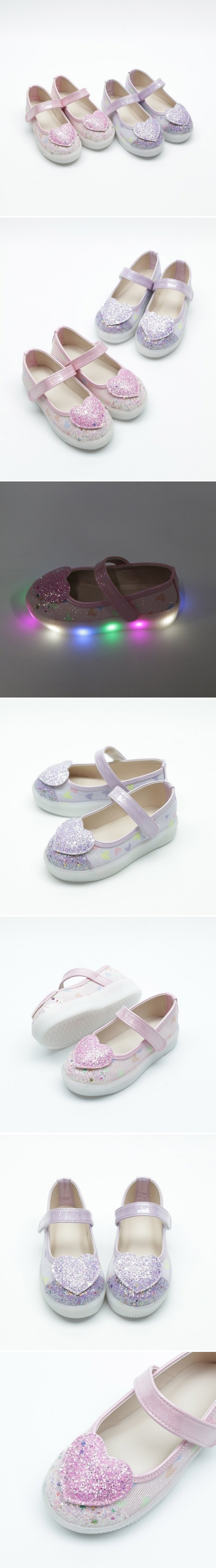 Woori Doori - Korean Children Fashion - #Kfashion4kids - Merry M Heart Printing LED