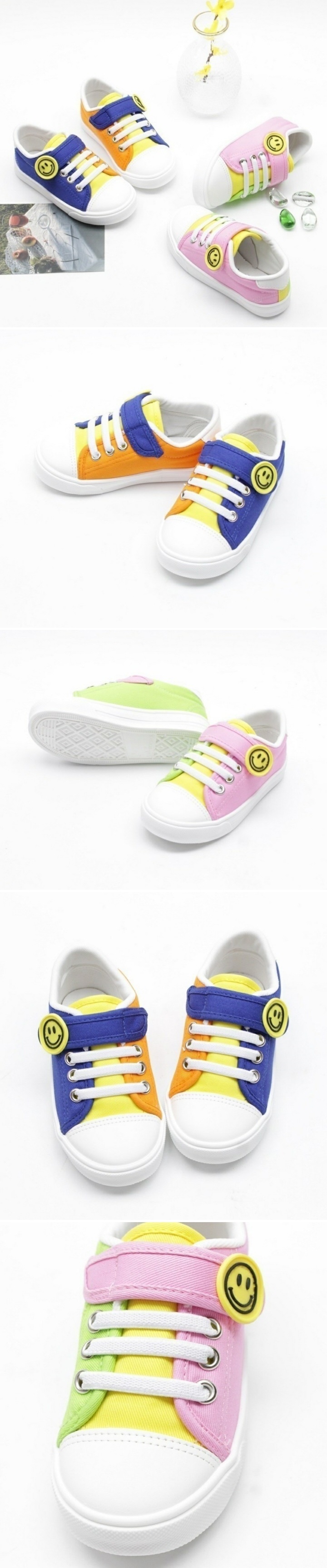 Woori Doori - Korean Children Fashion - #kidsshorts - Peekaboo Smile Color Slip-on