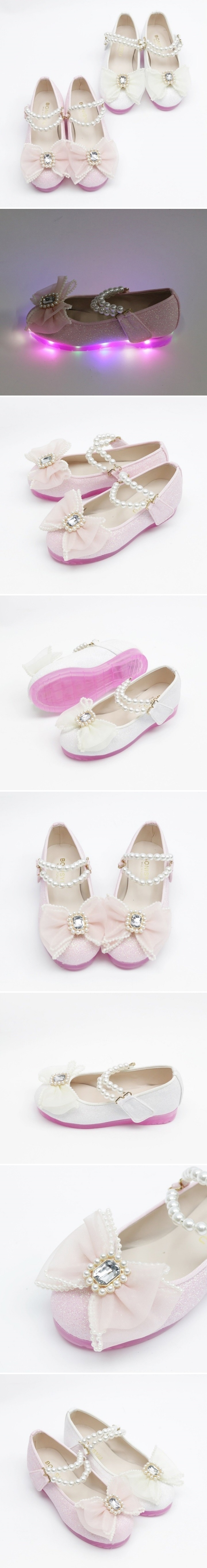 Woori Doori - Korean Children Fashion - #littlefashionista - Love Pearl Square Jewelry LED