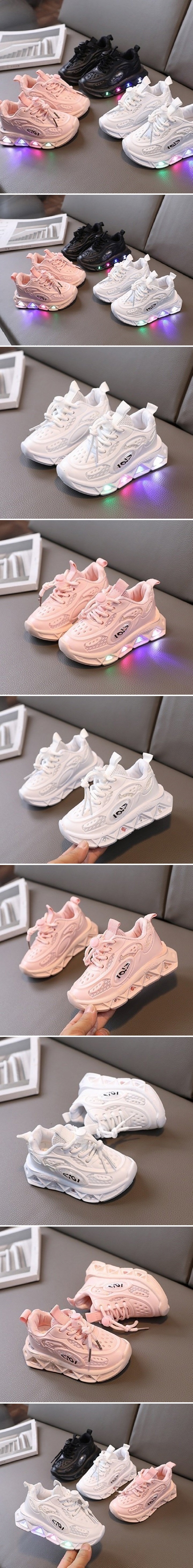 Woori Doori - Korean Children Fashion - #prettylittlegirls - 220 Holder LED Sneakers