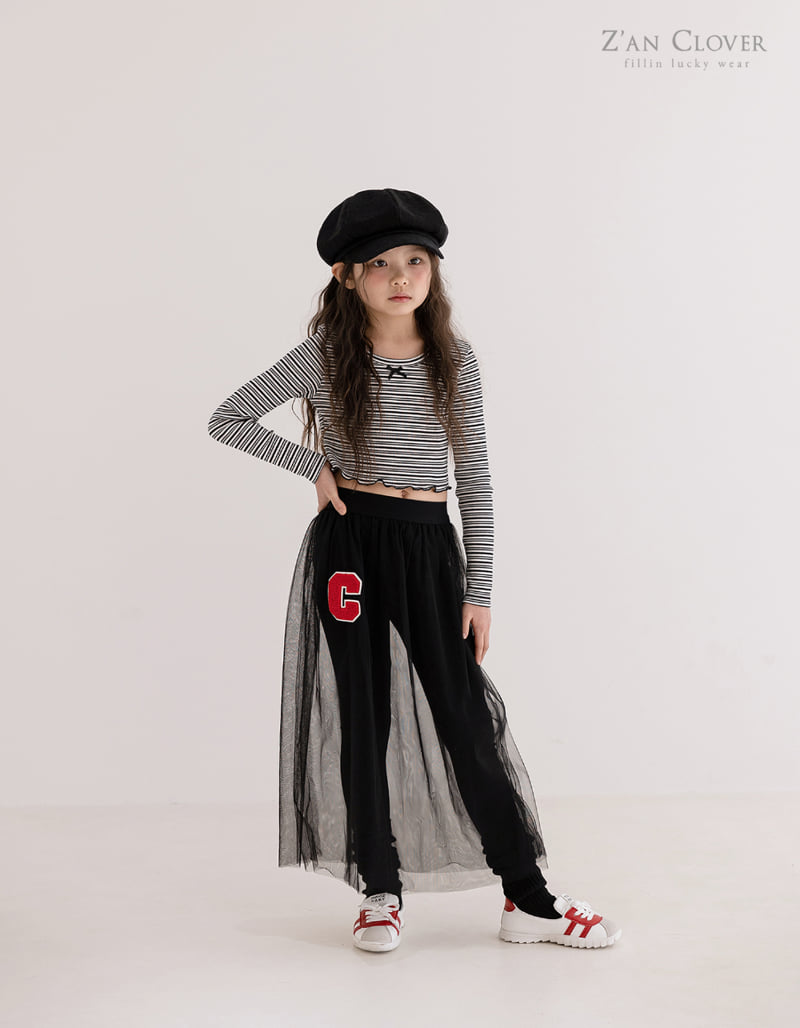 Zan Clover - Korean Children Fashion - #Kfashion4kids - St Ribbon Short Tee - 8
