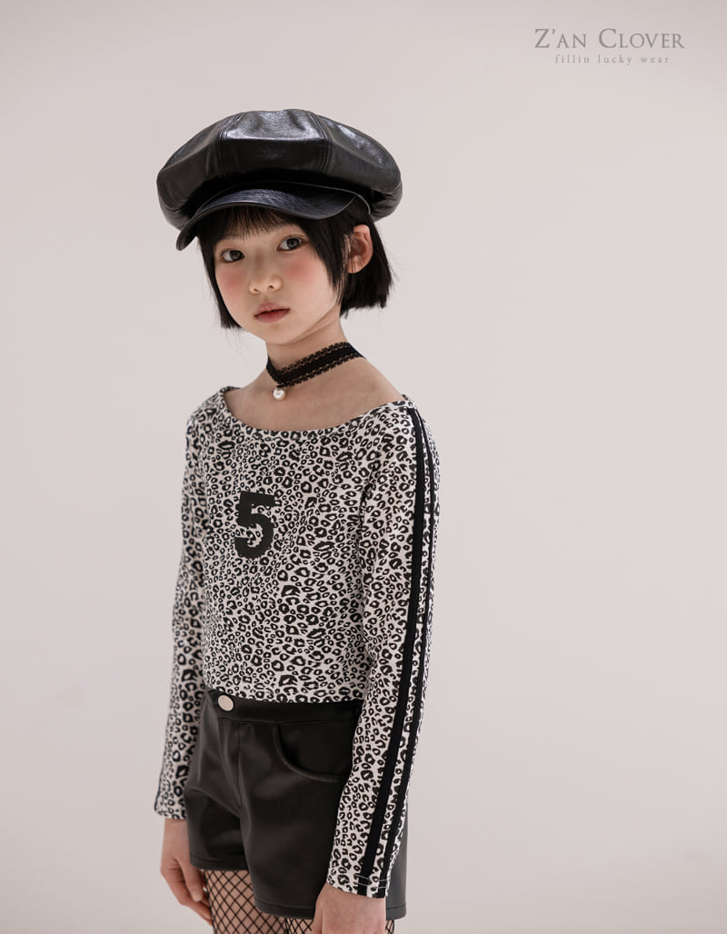 Zan Clover - Korean Children Fashion - #Kfashion4kids - Tape Leopard Tee - 6
