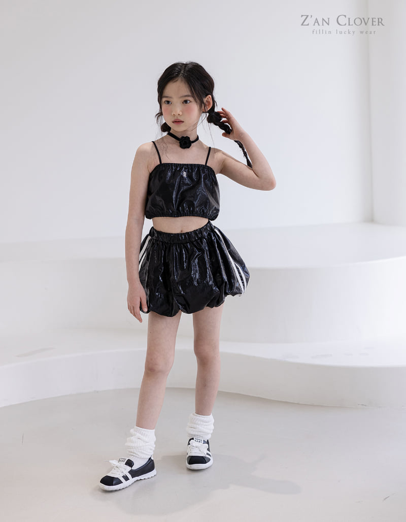 Zan Clover - Korean Children Fashion - #childofig - Shine Crop Top - 8