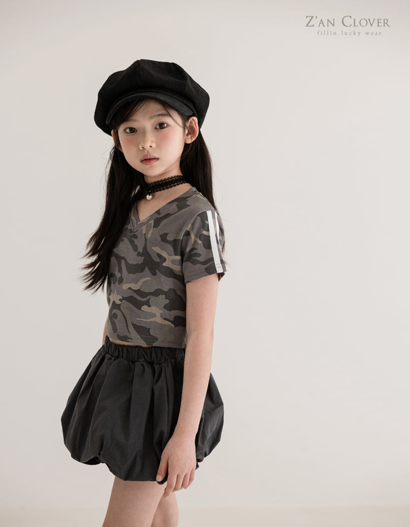Zan Clover - Korean Children Fashion - #childofig - Camo V Short Tee - 7