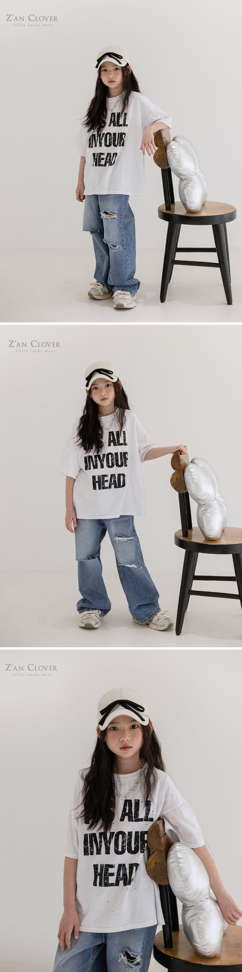 Zan Clover - Korean Children Fashion - #childofig - Punching Boxy Tee - 5