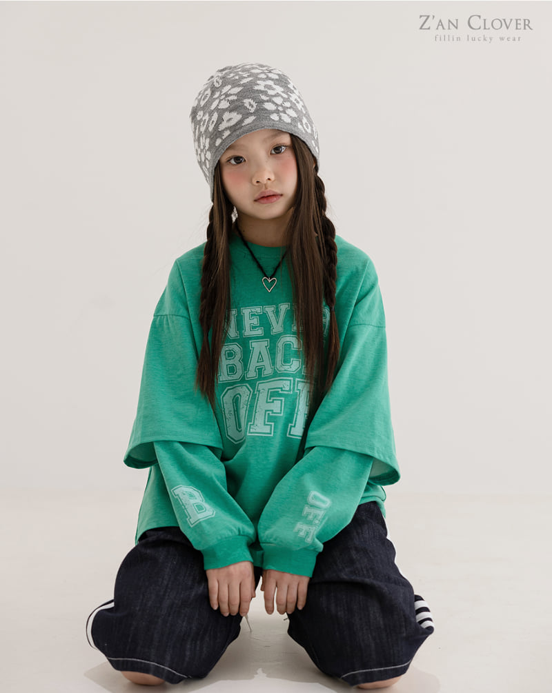 Zan Clover - Korean Children Fashion - #prettylittlegirls - Layered Off Tee - 4