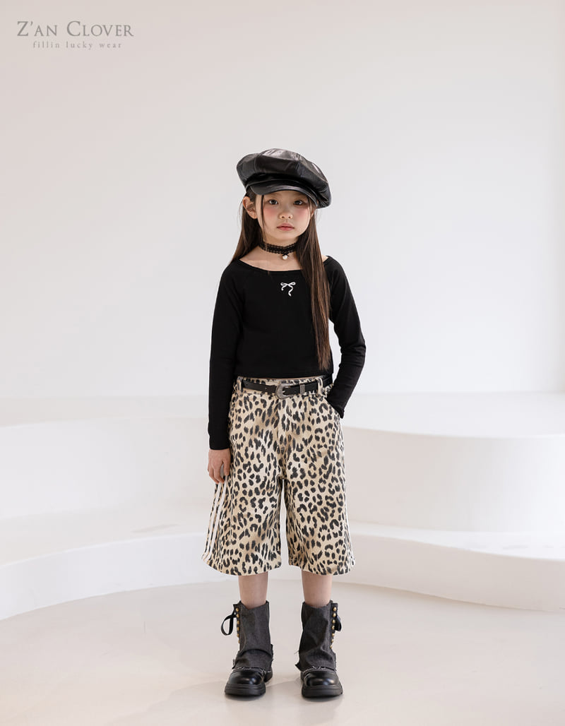 Zan Clover - Korean Children Fashion - #childofig - Line Bermuda Pants - 12