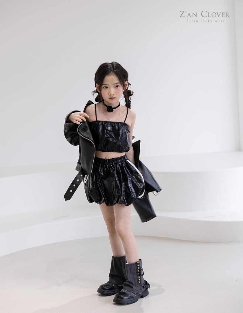 Zan Clover - Korean Children Fashion - #childrensboutique - Shine Crop Top - 10