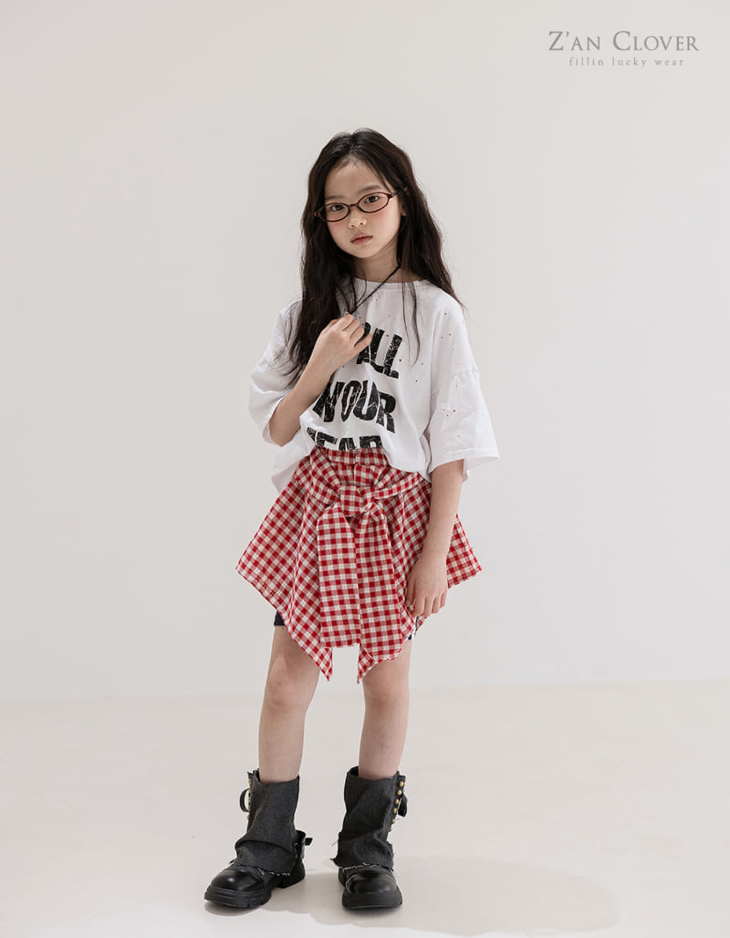 Zan Clover - Korean Children Fashion - #childrensboutique - Punching Boxy Tee - 7