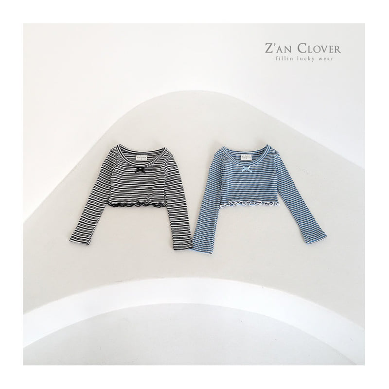 Zan Clover - Korean Children Fashion - #childrensboutique - St Ribbon Short Tee