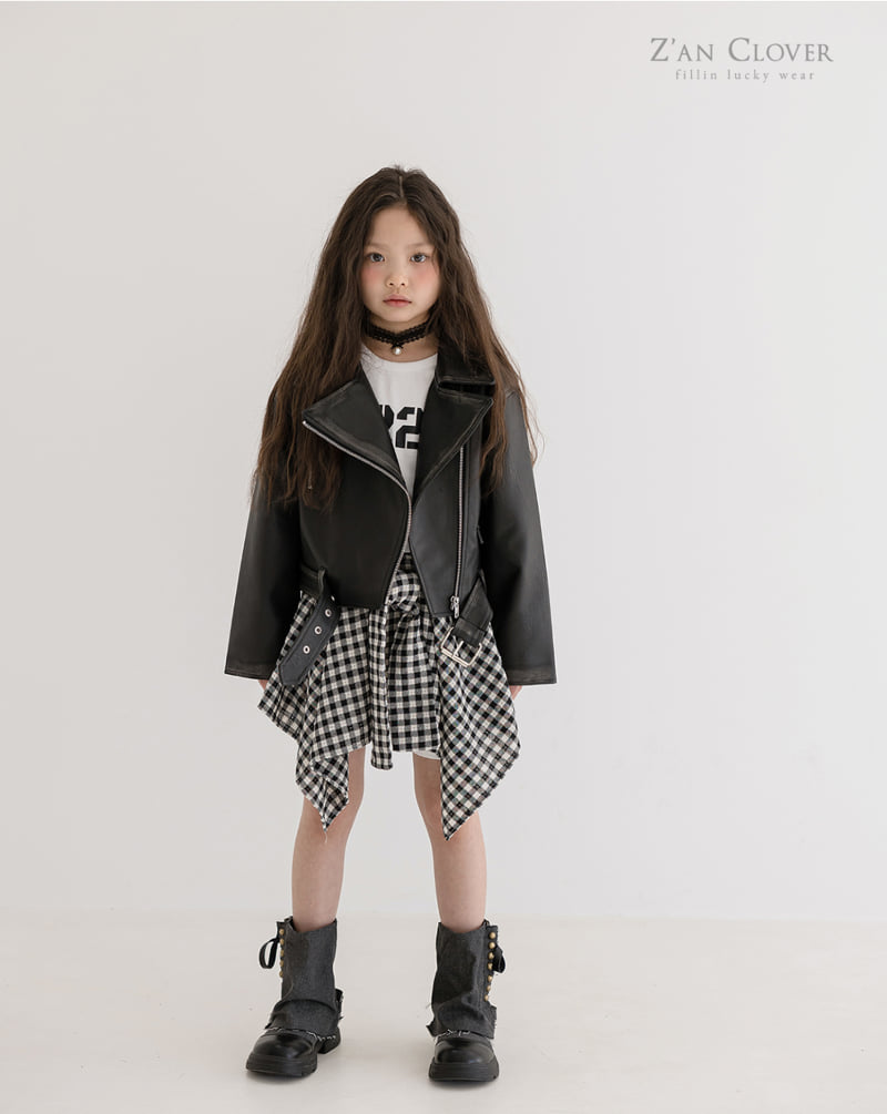 Zan Clover - Korean Children Fashion - #childrensboutique - Check Layered Skirt - 10