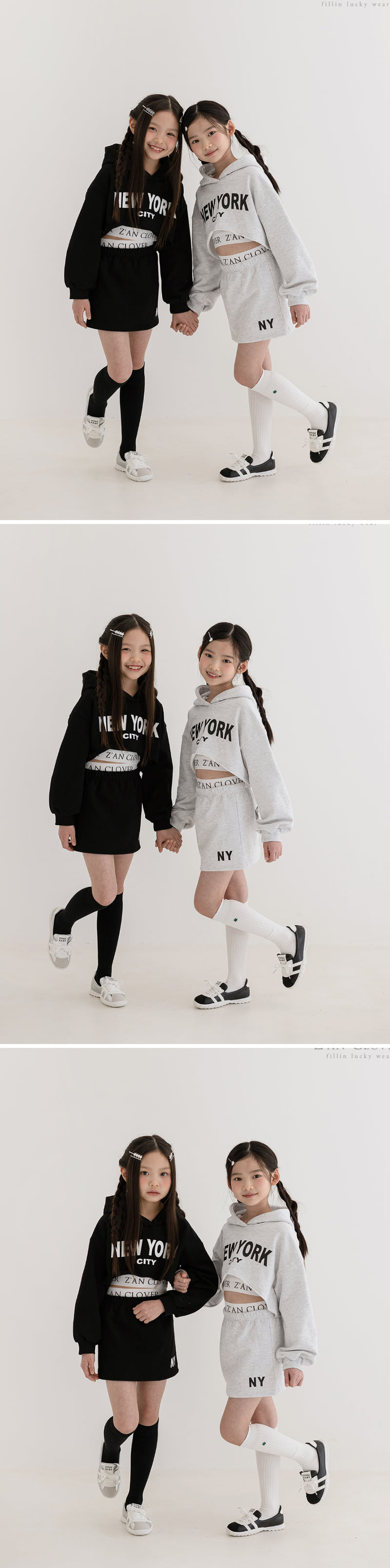 Zan Clover - Korean Children Fashion - #childrensboutique - New York Skirt Setup - 3