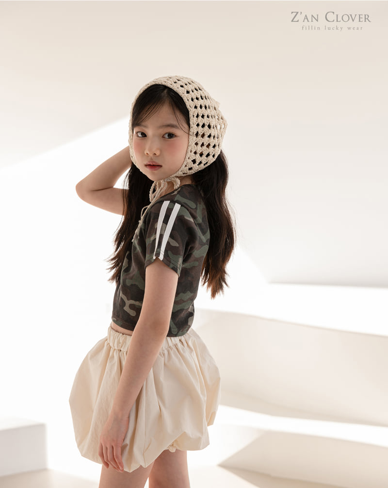 Zan Clover - Korean Children Fashion - #designkidswear - Camo V Short Tee - 9