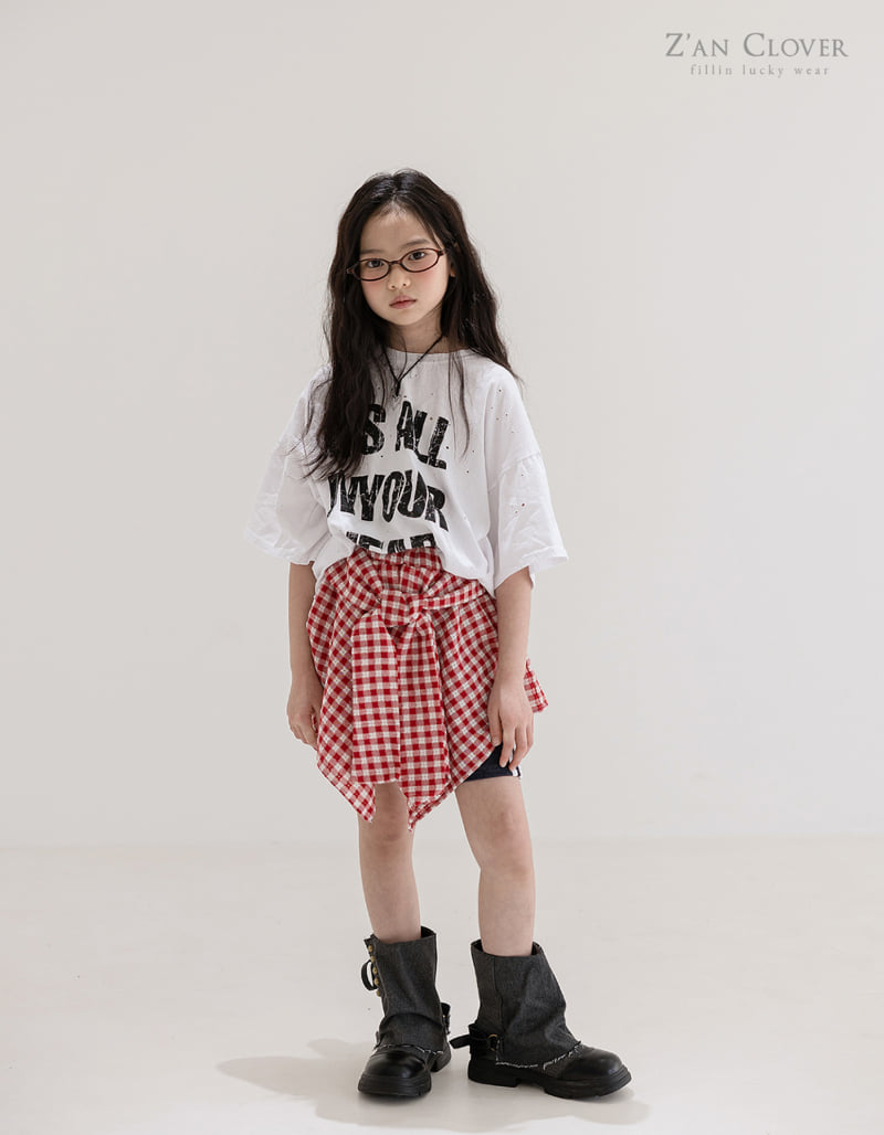 Zan Clover - Korean Children Fashion - #designkidswear - Punching Boxy Tee - 8