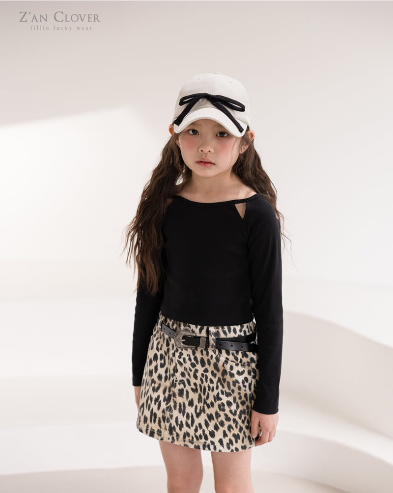 Zan Clover - Korean Children Fashion - #childrensboutique - Triangle Slit Short Tee - 4