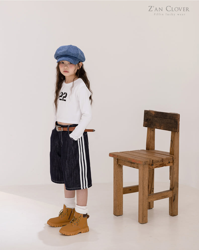 Zan Clover - Korean Children Fashion - #designkidswear - Line Bermuda Pants - 6