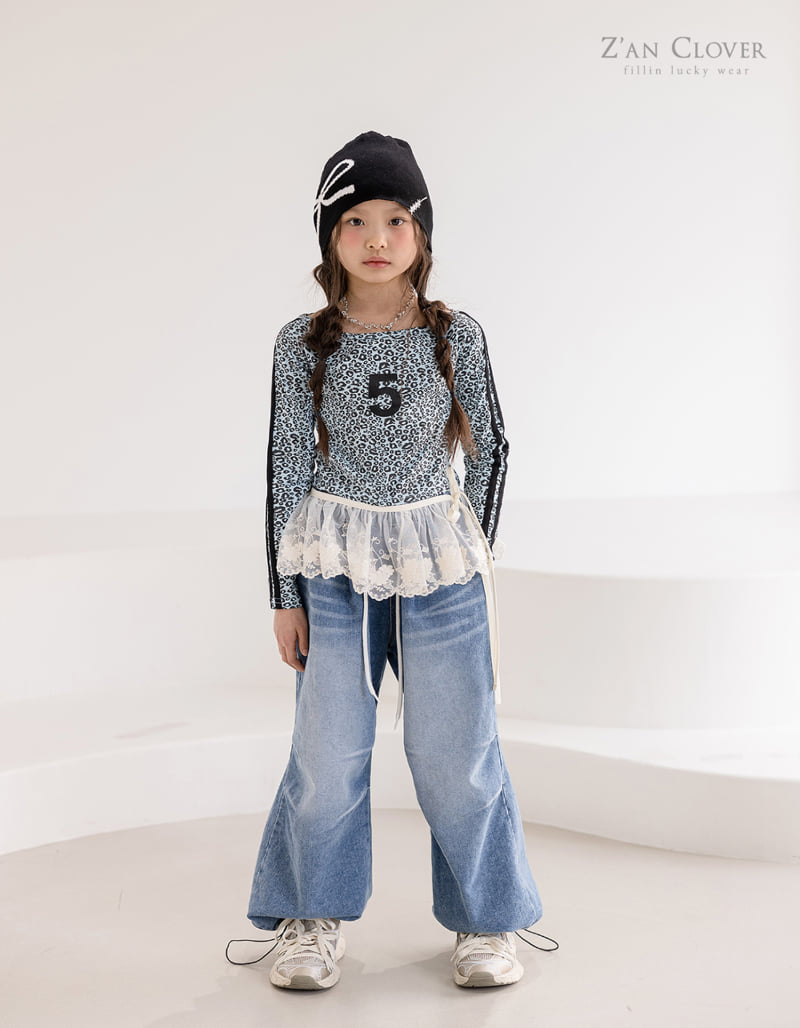 Zan Clover - Korean Children Fashion - #designkidswear - Denim Balloon Pants - 5