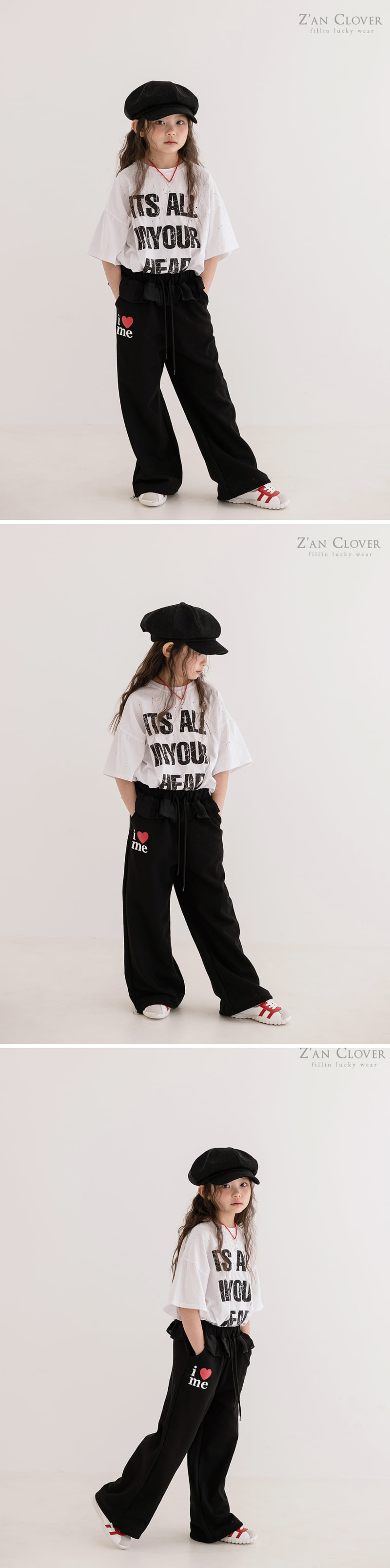 Zan Clover - Korean Children Fashion - #designkidswear - I Love Frill Training Pants - 12
