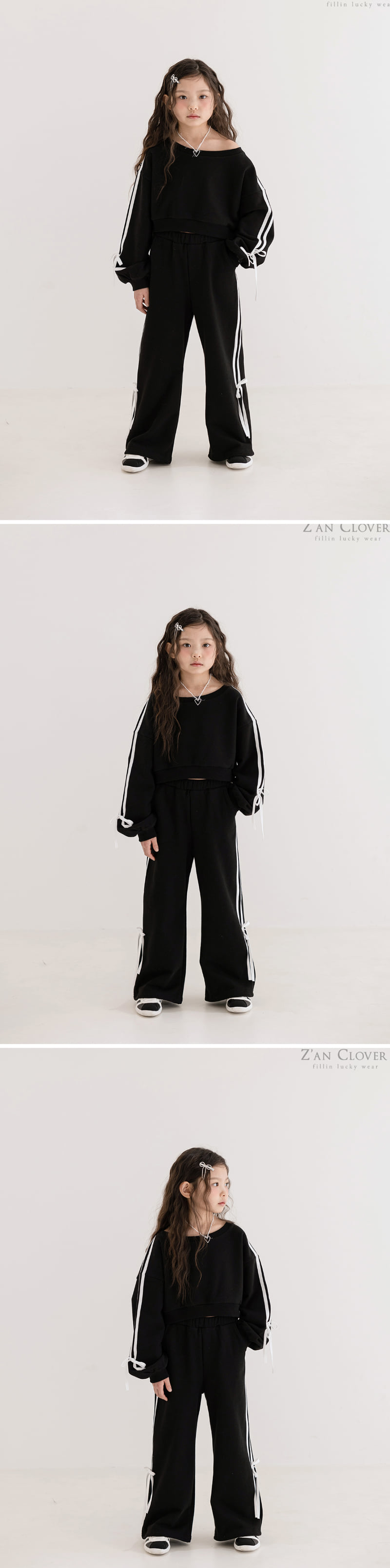 Zan Clover - Korean Children Fashion - #designkidswear - Off Shoulder Training Setup - 3