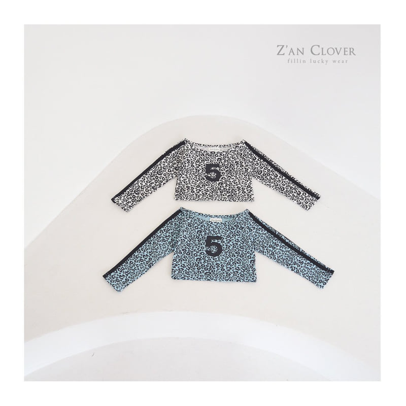 Zan Clover - Korean Children Fashion - #discoveringself - Tape Leopard Tee