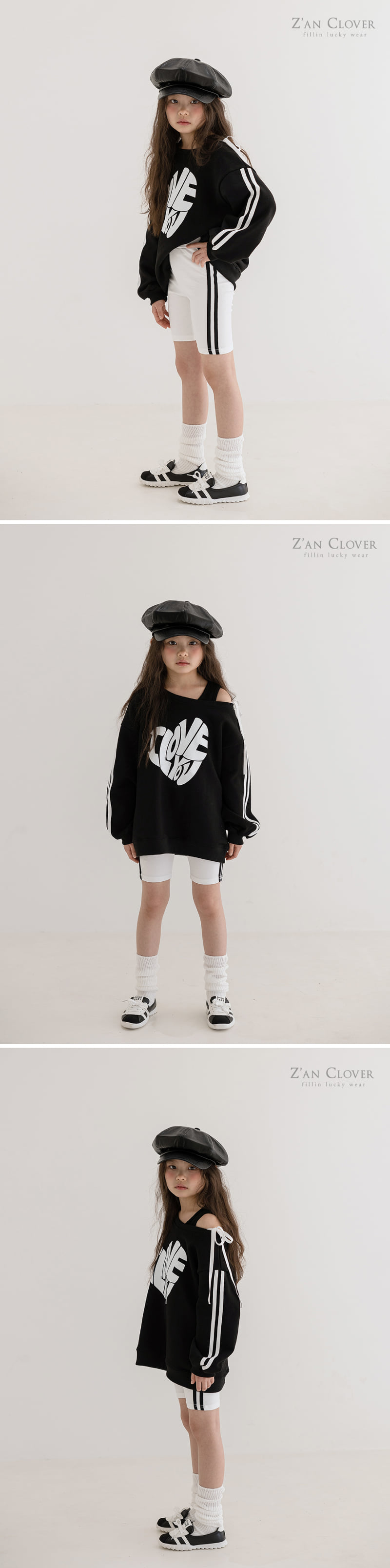 Zan Clover - Korean Children Fashion - #discoveringself - Cotton Denim Biker Shorts - 3