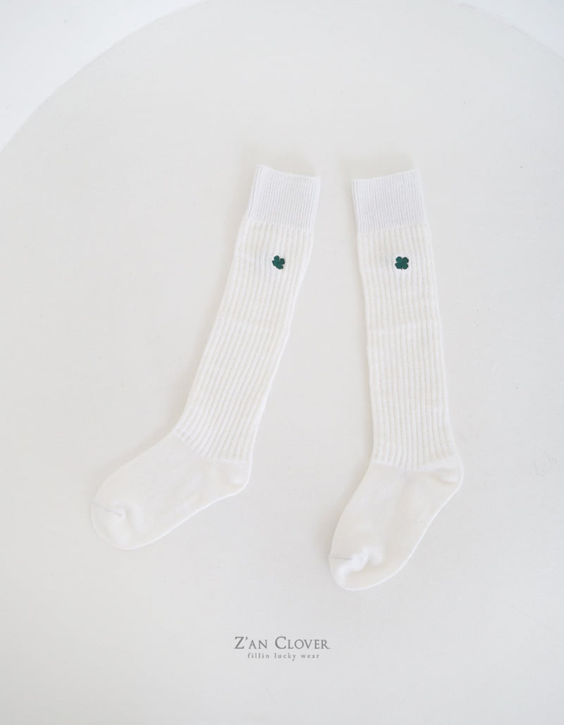 Zan Clover - Korean Children Fashion - #discoveringself - Clover Over Knee Socks - 6