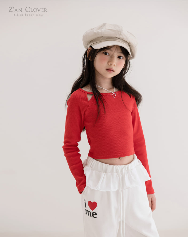 Zan Clover - Korean Children Fashion - #fashionkids - Triangle Slit Short Tee - 6