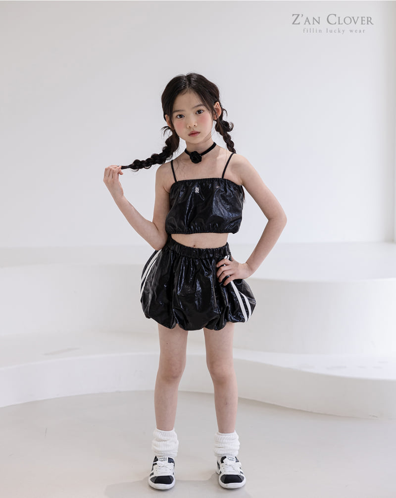 Zan Clover - Korean Children Fashion - #kidsshorts - Shine Balloon Skirt - 2