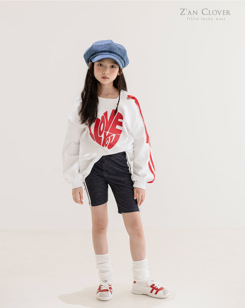 Zan Clover - Korean Children Fashion - #kidsshorts - Cotton Denim Biker Shorts - 5