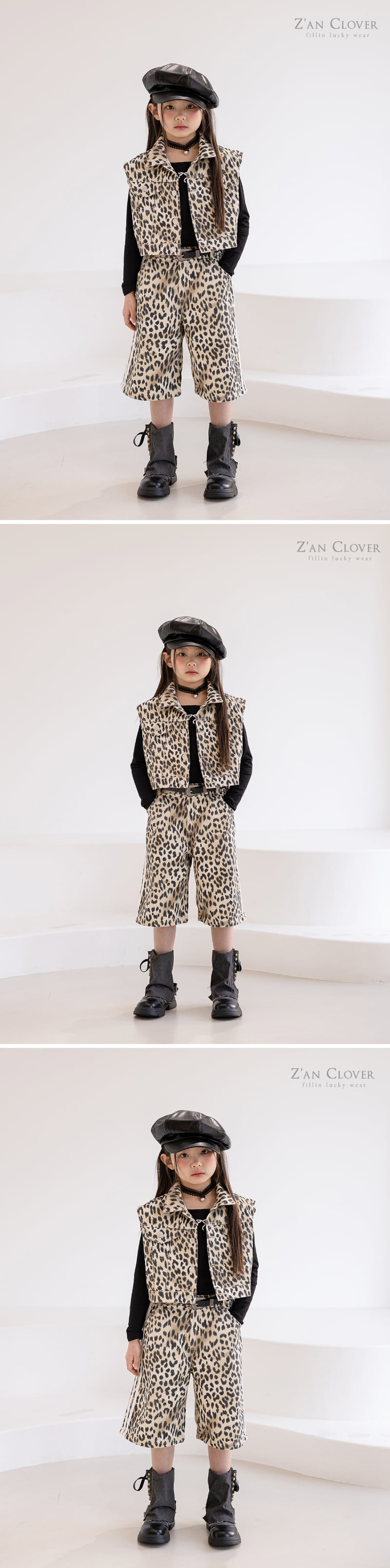 Zan Clover - Korean Children Fashion - #kidsshorts - Line Bermuda Pants - 3