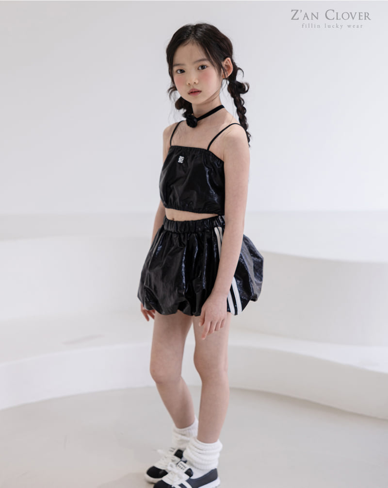 Zan Clover - Korean Children Fashion - #kidzfashiontrend - Shine Crop Top - 2
