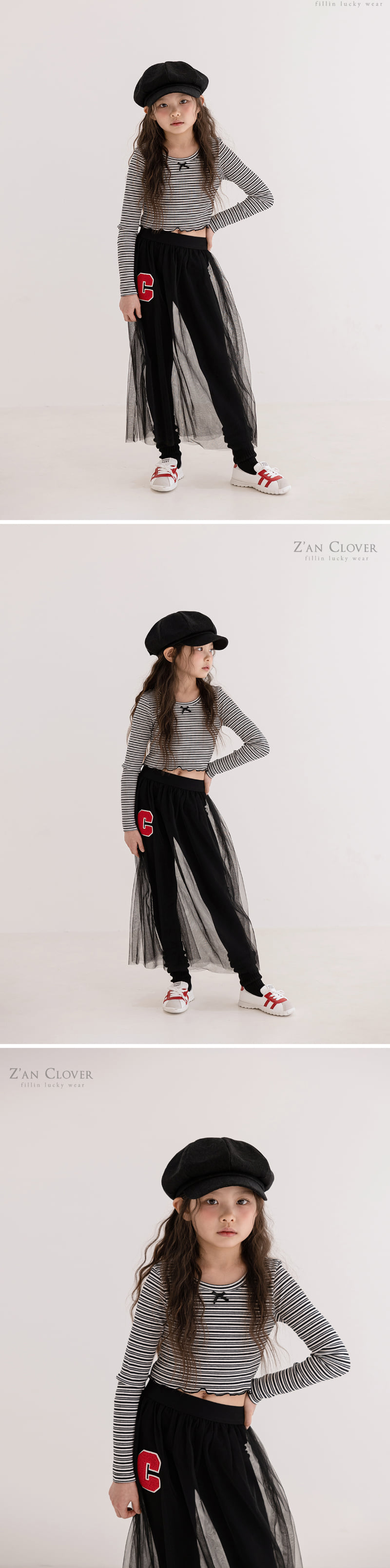 Zan Clover - Korean Children Fashion - #kidzfashiontrend - St Ribbon Short Tee - 7