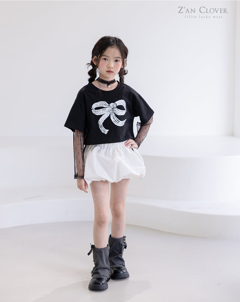 Zan Clover - Korean Children Fashion - #littlefashionista - Shine Balloon Skirt - 6