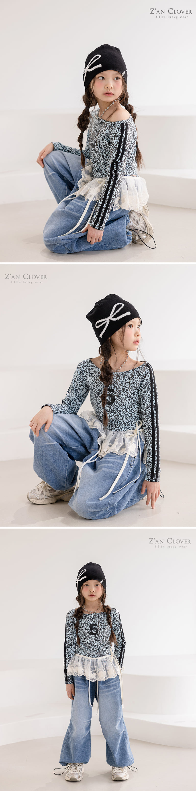 Zan Clover - Korean Children Fashion - #magicofchildhood - Tape Leopard Tee - 8